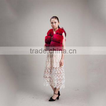 Myfur 2016 Fashion Women Popular Natural Winter Real Raccoon Fur Waistcoat and Vest photo-2