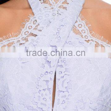 Sexy Backless Design Crossover Halter Neck Evening Dress Wholesale photo-5