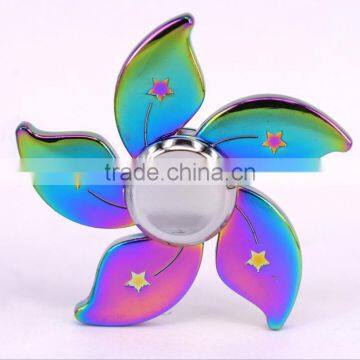 Rainbow Colorful Fidget Hand Spinner Toy Stress Reducer, High Speed Focus Toy for Relieving ADHD, Anxiety EDC Tri-Spinner photo-3