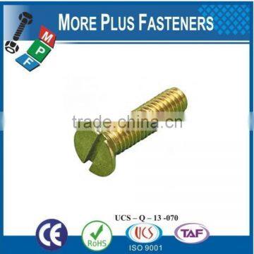 Made in Taiwan Slot Recessed Flat Countersunk Head Machine Screw photo-3