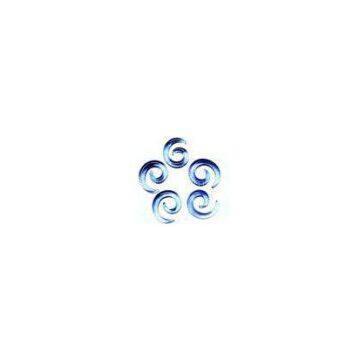 Spiral Glass body Piercing Jewelry 8 Gauge plug ear piercings