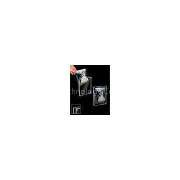 Hanging Transparent Acrylic Photo Frames Plastic Brochure Holders With Led Light