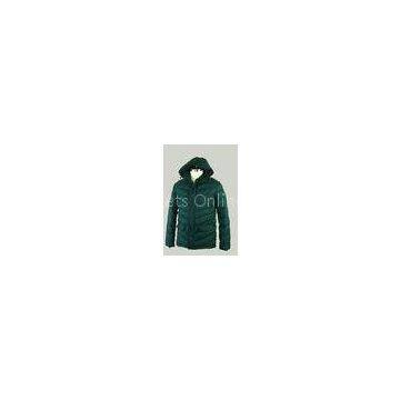 Green Hooded Light Weight Goose Down Winter Jackets S / M / L / XL / XXL