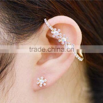 Crystal Wrap Cartilage Earring Jewelry Women Clip Ear Cuff