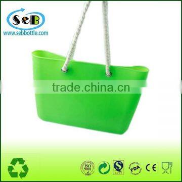 colorful water proof silicone rubber bag beach bag