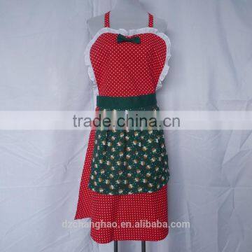 hot sale new style Christmas kitchen apron promotation uniform apron