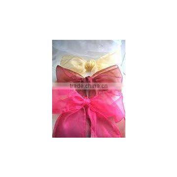 Organza sash for chair cover 6"x108" beautiful organza chair sash