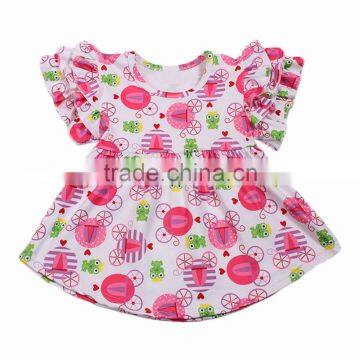 Latest fashion cheap wholesale lovely style petti dresses for infant girls boutique outfits tutu dress smocked shirts kids store