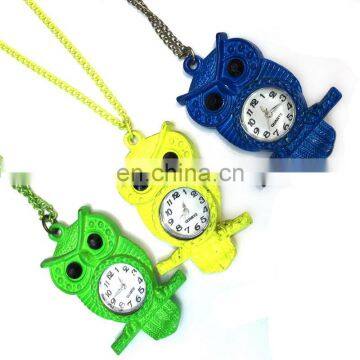 Vogue Women's Cute Owl Pendant Necklace Watch photo-3