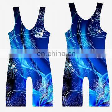 Cool Sublimated China Wrestling Singlets photo-3