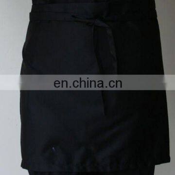 65%poly 35% cotton black half waist aprons