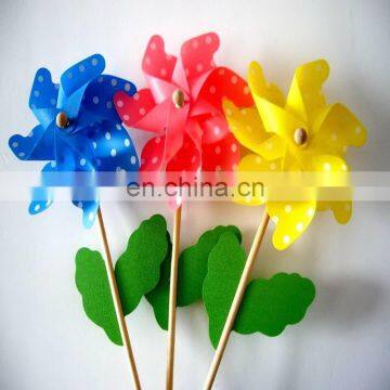 Plastic Decorative Windmills In Different Pattern