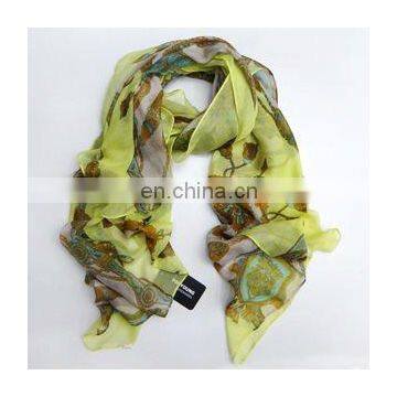 yellow spring summer colorful string scarf
