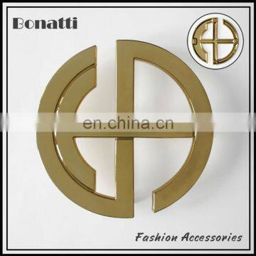 high quality golden custom logo metal label