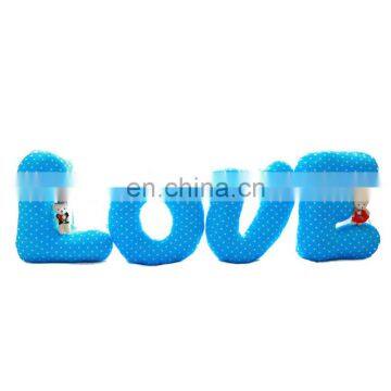 Wedding Gift LOVE Letter Shape Decorated Pillow Bedding Pillow