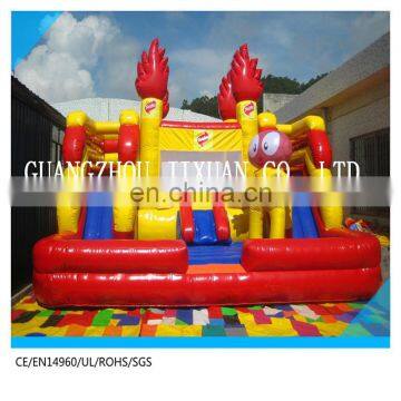 cheap inflatable funcity / inflatable jumping castle with slide /inflatable bounce house