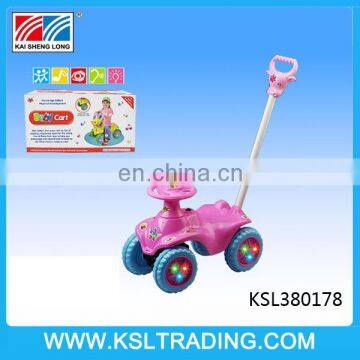 Hot sale plastic pusher walker baby with music and light