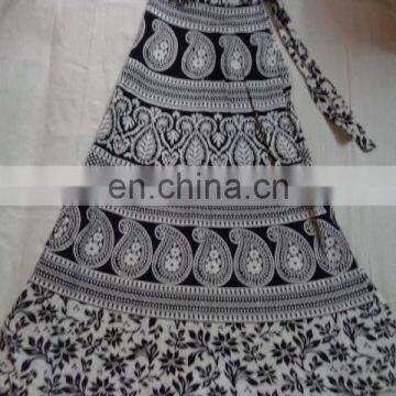 BLACK WHITE PRINTED LONG SKIRTS Indian photo-2