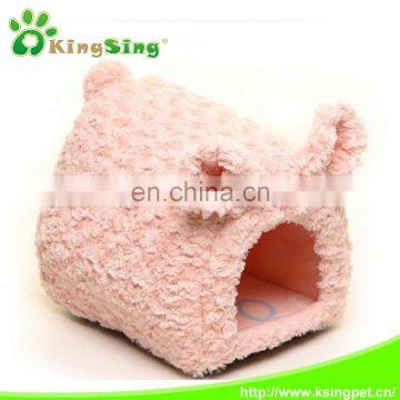 Hot Selling Fleece Piggy Pet House, Super Soft Piggy Sleeping Bed