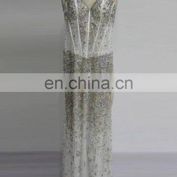 2014 Factory Directly Supply Sexy High Grade Luxury Formal Beaded Evening Dress photo-6