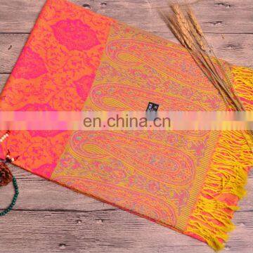 Fashion Paisley 100% Cotton Jacquard Minority Style Women Shawl Scarf photo-6