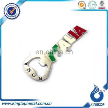 Custom metal magnetic bottle opener for souvenir