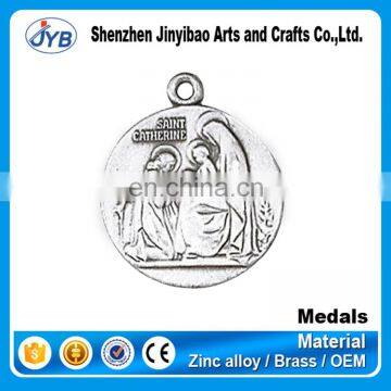 Wholesale Saint Catherine Catholic religious alloy medals