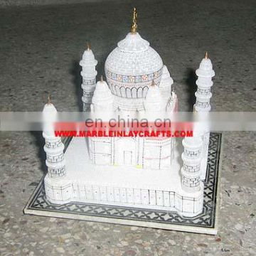 Marble Taj Mahal Replica Statue, White Marble Taj Souvenir