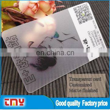 Custom Pvc Business Card Printing ,Transparent Plastic Business Card Printing photo-5