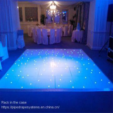 High gloss white and black colorful led dance floor