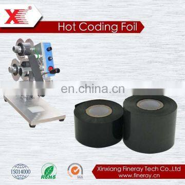 Hot Time and Date Printing Ink Roll Ribbon/hot Thermal Transfer Foil for Printing Expiration Date FC3 Type 30mm*100m Size photo-6