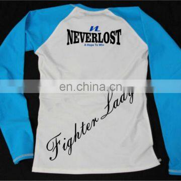 Sublimation Printed Rash Guard MMA BJJ Rash Guards For Women photo-2