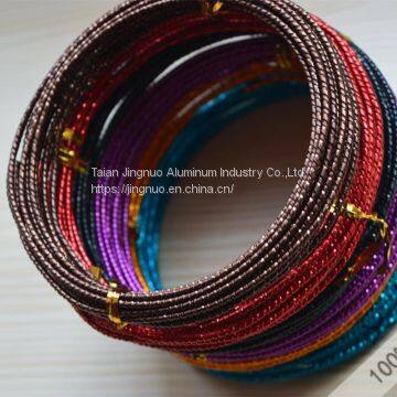 flat Aluminum craft wire,all colors and diameters