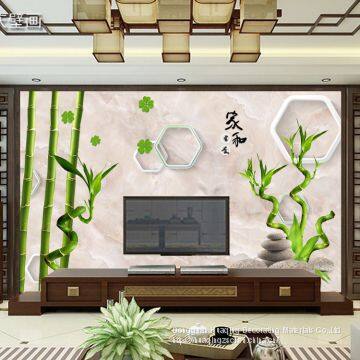 3D Chinese wallpaper seamless television background wall paper film wall painting living room bedroom and murals