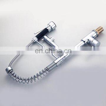 Stainless Steel Single Handle Pull Out Kitchen Sink Faucet photo-3