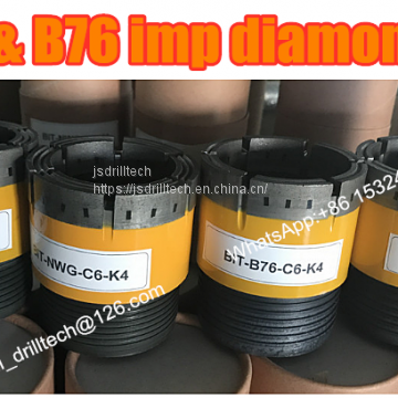 B76 Single Tube Bits, Impregnated Diamond Core Drill Bits, Exploration Drilling Bit, Rock Coring, Geotechnical Drilling Bits photo-2