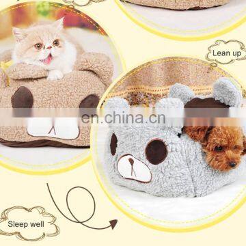 I@home Washable Cute Cartoon Wholesale China Cheap Velvet Pet Dog Beds Furniture