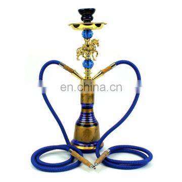 HQP-SY13 HongQiang Arab Hookah Set Wholesale Finished Product Customization Shisha Hookah Glass Hookah Shisha Two Pipes photo-2