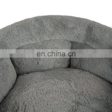 Cushion Washable Luxury Linen Material Round Dog Bed photo-2
