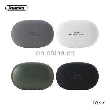 Remax TWS-3 bt Sport Portable Tws Earphones True Wireless Earbuds for Mobile Phone