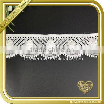 White elastic crochet african lace trim fabric for underwear FLL-010