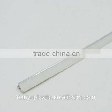 high glossy corner pvc plastic profile