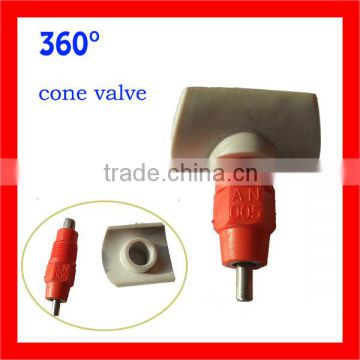 High quality made in china cone valve poultry nipple drinker for chickens