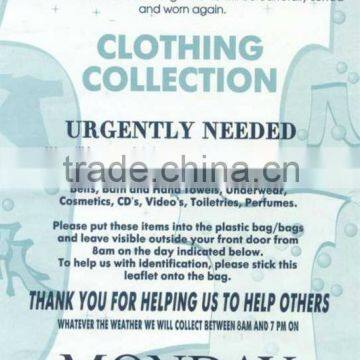 T-shirt Plastic Charity Bag