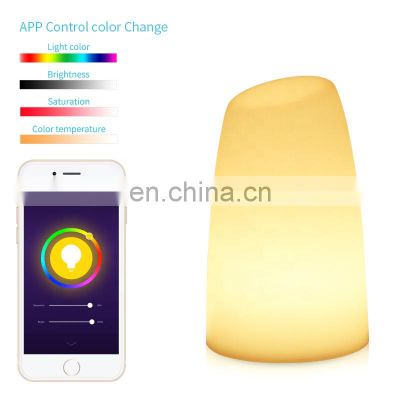 2019 Creative led desk lamp wireless charging smart night light for bedroom