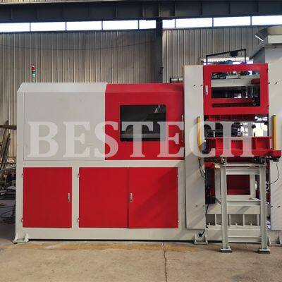 Fully automatic horizontal shooting sand casting molding machine and trolley line