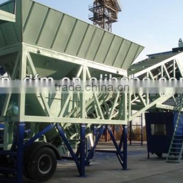 Dongfeng mobile concrete mixing plantYHZS75,concrete batching plant with 75m3 from china for sale