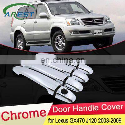 for Lexus GX470 J120 2003 2004 2005 2006 2007 2008 2009 Luxuriou Chrome Door Handle Cover Catch Trim Set Car Cap Accessories ABS