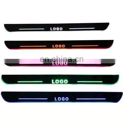 Led Door Sill Plate Strip step light door decoration step for audi A4 dynamic sequential style