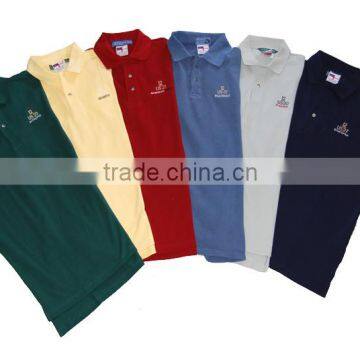 OEM Colorfast Preshrunk 100% Cotton Custom Mens Polo T Shirts standard sports